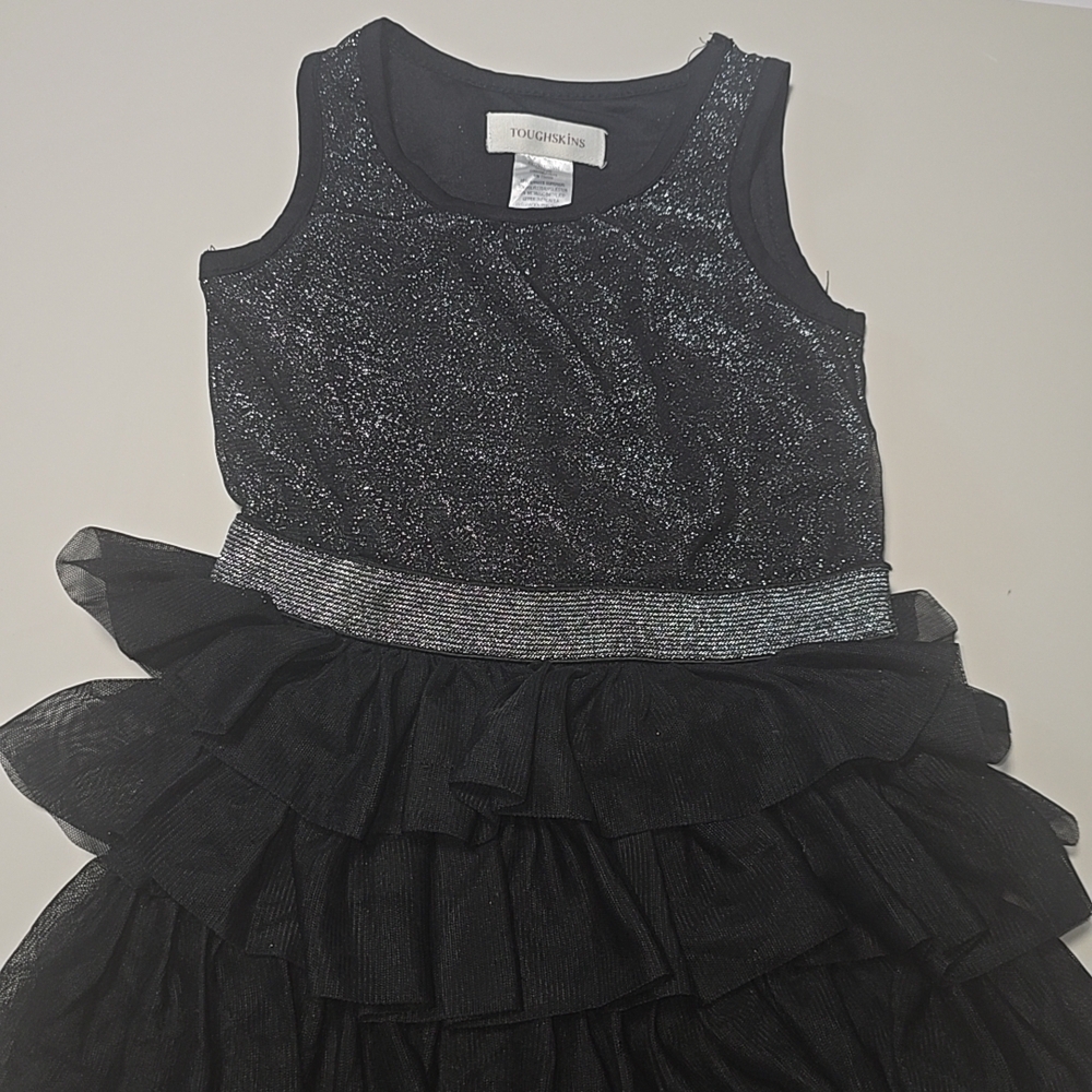 Toughskins Black Glittery Formal Dress for Kids